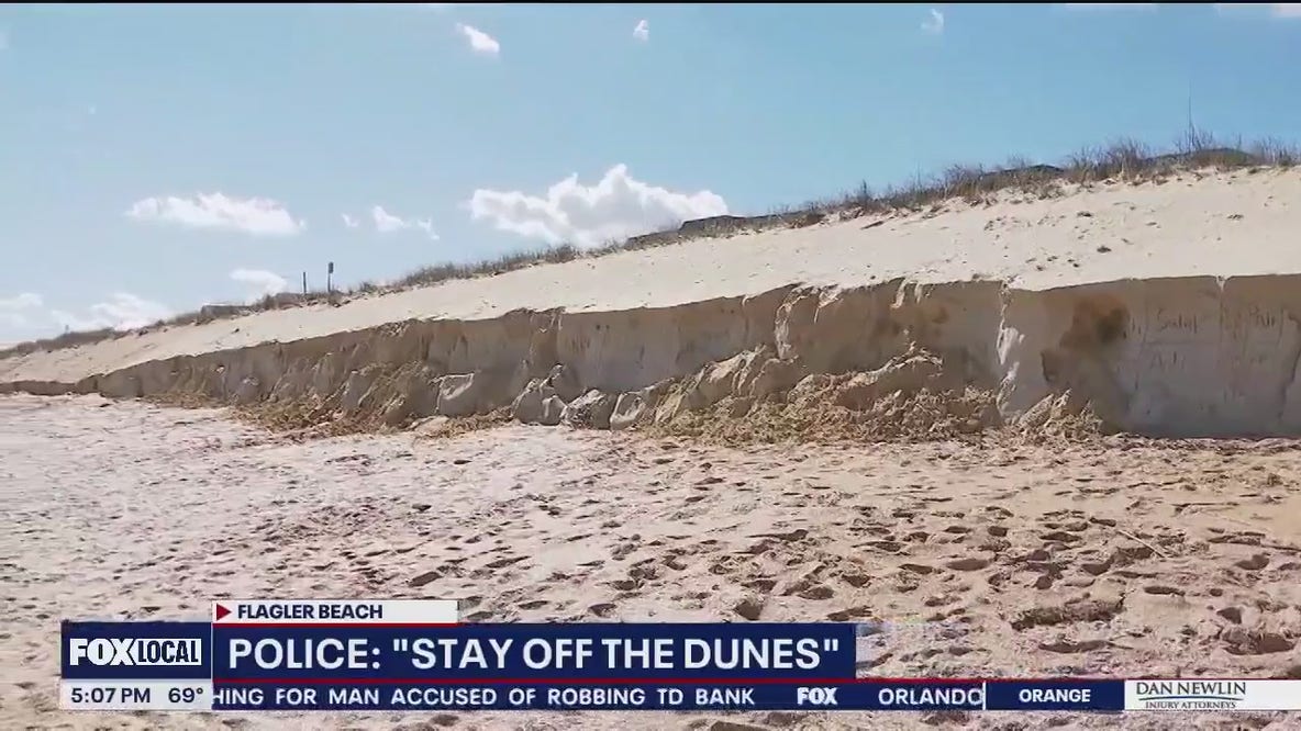 Police issue warning for beachgoers to avoid dunes